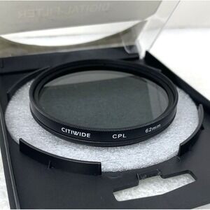 Citiwide CPL 62mm Circular Polarizer Lens Filter Wide With‎ Case